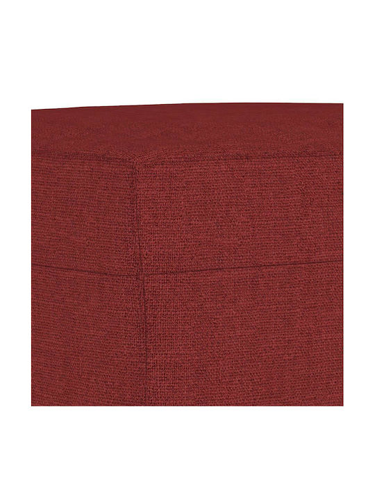 Stoff Fußhocker Burgundisch 70x55x41cm