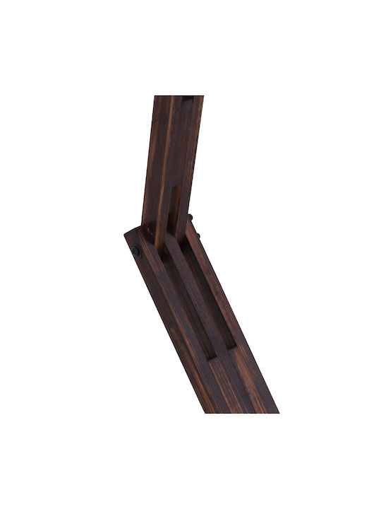 HomeMarkt Vintage Floor Lamp H160xW40cm. with Socket for Bulb E27 Brown