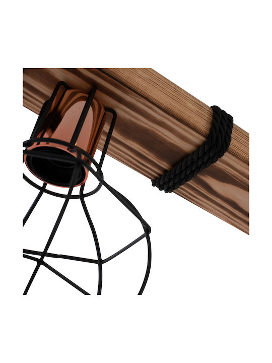 HomeMarkt Hängelampe Schwarz Raster mit Fassung E27 40cm.