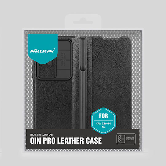 Nillkin Qin Pro Buchen Sie Synthetisches Leder / Kunststoff 0.2mm Gold (Galaxy Z Fold4)