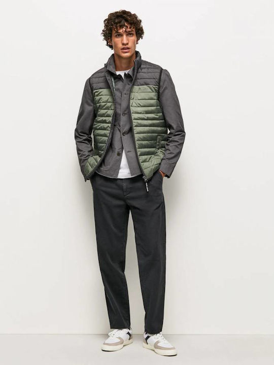 Connel Ärmellos Winter Jacke Puffer Grün