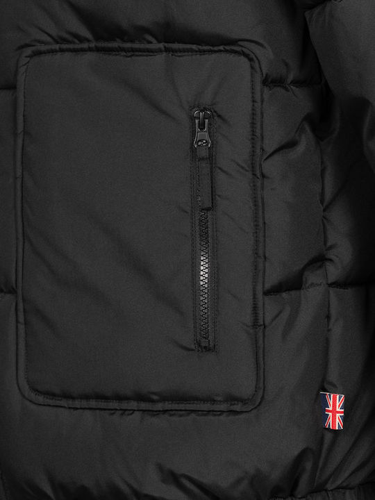 Dollagh Winter Jacke Puffer Schwarz
