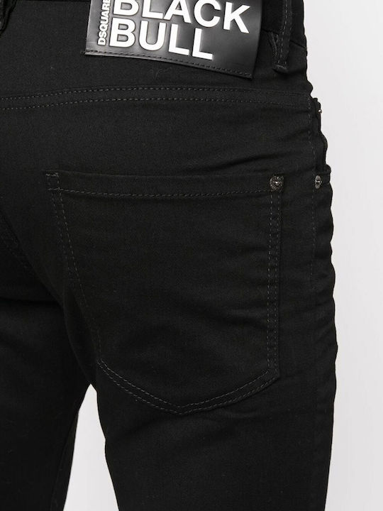 Skater Men's Jeans Pants Elastic Black