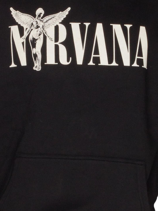 Amplified In Utero Φούτερ με Κουκούλα Nirvana Μαύρο