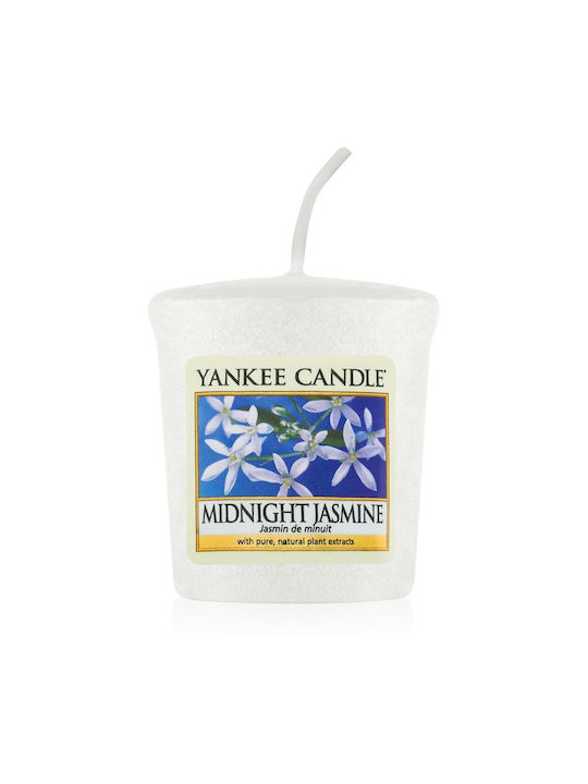 Yankee Candle Duftkerze Midnight Jasmine mit Duft Mitternachtsjasmin Weiß 49gr 1Stück