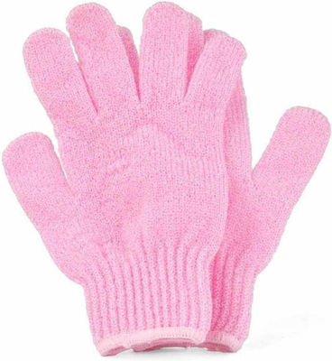 Elina Med Glove for Massage & Exfoliation Pink 1 Pair