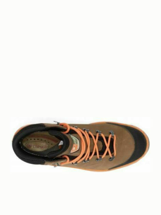Chiruca Country 01 Hi Vis GTX Men's Hiking Waterproof Boots With Gore-Tex Membrane Brown