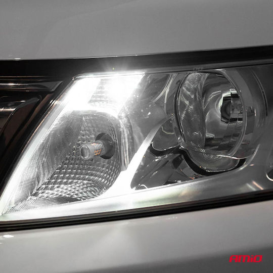 AMiO Lamps Car T10 / W5W Canbus LED 5600K Cold White 12-24V 5W 2pcs