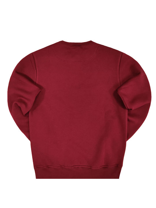 Henry Clothing Herren Sweatshirt Burgundisch