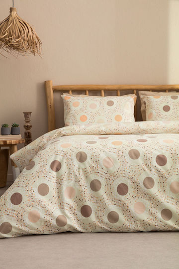 Vesta Home Υπέρδιπλο 220x230εκ. Amanda 1 Καφέ / Μπεζ