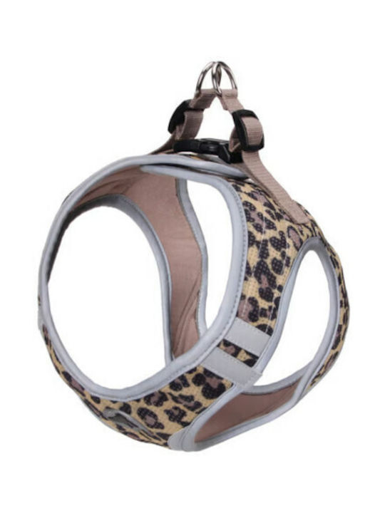 Croci Σαμαράκι Σκύλου Γιλέκο Hiking Harness Reflective Leopard Καφέ X-Small 30-33cm CRC5081032