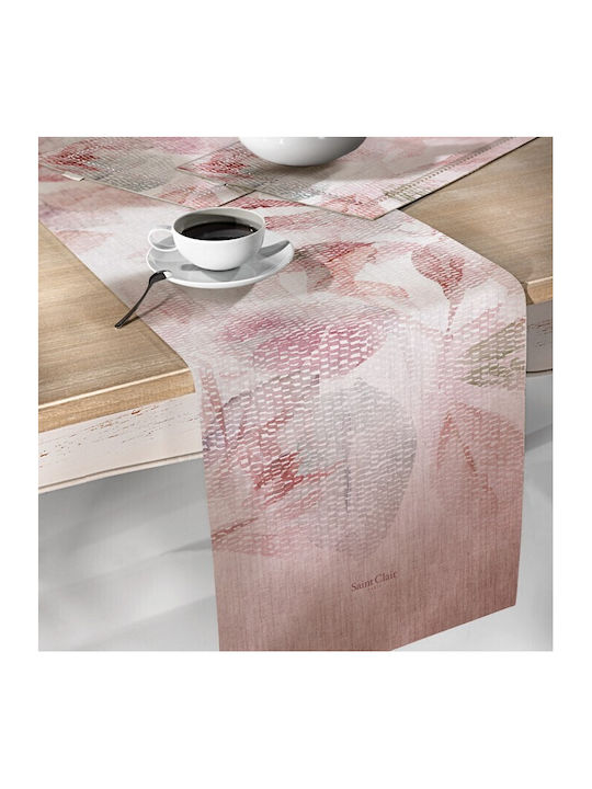 Saint Clair 2041 Polyester Tablecloth Runner Old Pink 40x160cm