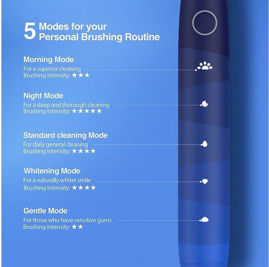 OClean Flow Elektrische Zahnbürste mit Timer Midnight Blue