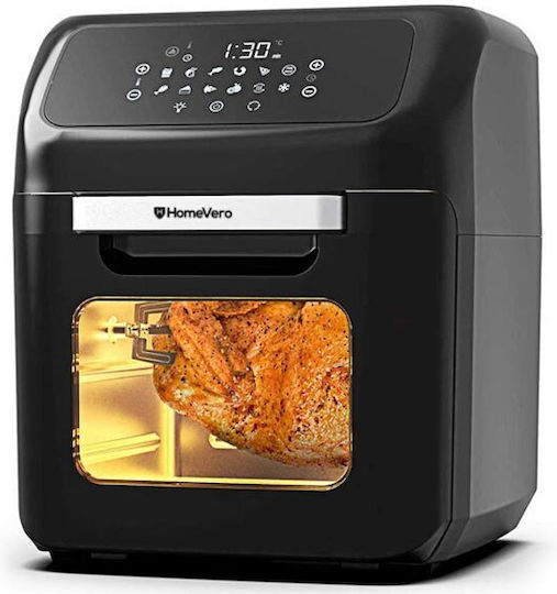 HomeVero Heißluftfritteuse 12Es Schwarz HV-AF12XL