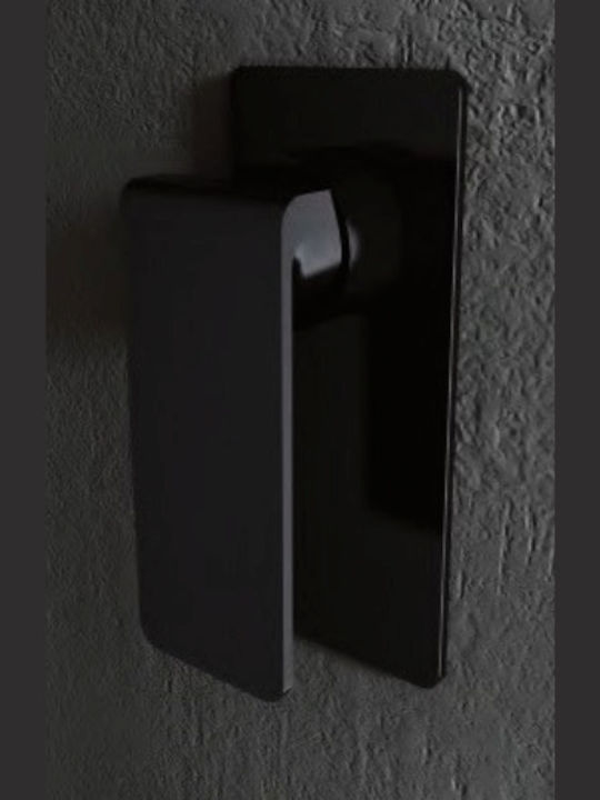 Excel Alegria Duschsäule mit Wannenbatterie 100cm Schwarze