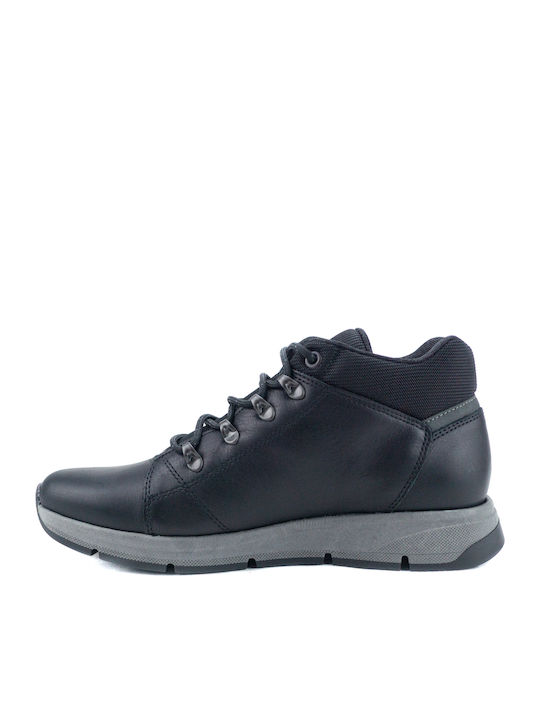 Leather Black Boots Waterproof Anatomical