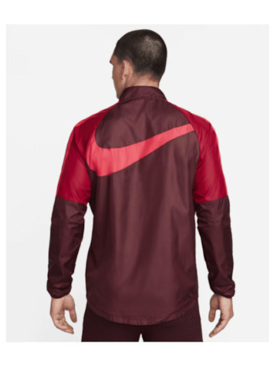 Nike Liverpool FC Repel Academy Men's Hooded Cardigan Burgundy