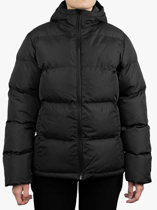 Ada Puffer Jacket Κοντό Γυναικείο Puffer Μπουφάν για Χειμώνα Μαύρο