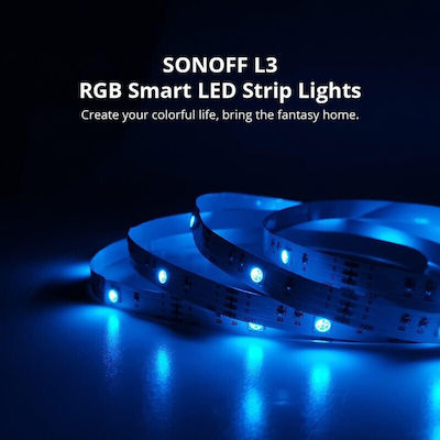 Sonoff LED Strip Power Supply USB (5V) RGB Length 5m and 90 LEDs per Meter