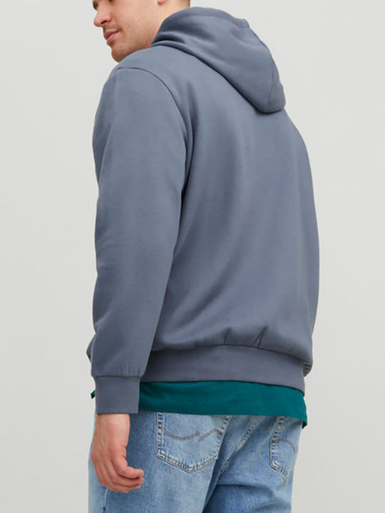 Jack & Jones Herren Sweatshirt Jacke mit Kapuze Blau