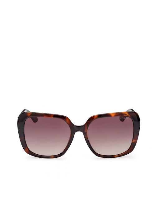 Guess Women's Sunglasses with Brown Tartaruga Plastic Frame and Brown Gradient Lens GU7863 52F