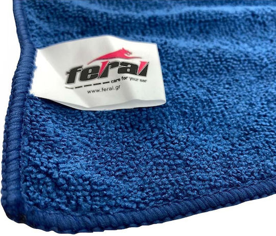 Feral Cloth Microfiber Cleaning Car Blue 40x40cm