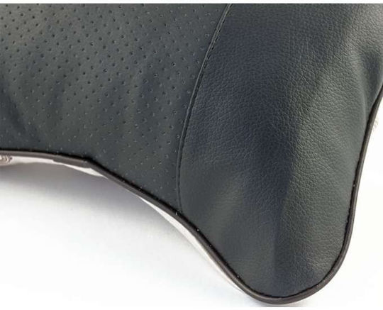 Loco Car Pillow Travel Pillow for Car or Gaming Chair 27x18cm Black in Black Color ISC7729