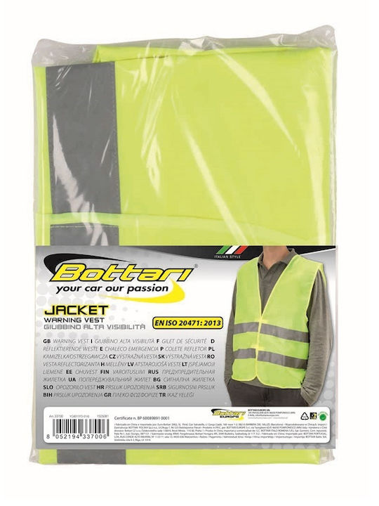 Bottari 30- Safety Vest with Reflective Film Yellow