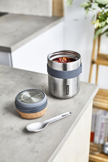 Black+Blum Δοχείο Φαγητού Ασημί 550ml