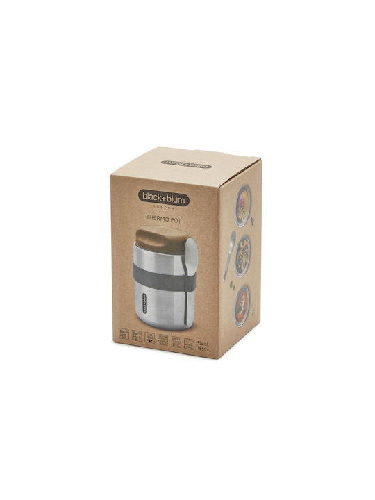 Black+Blum Lunchbox Isolierte Lunchbox Inox Silber 550ml 1Stück