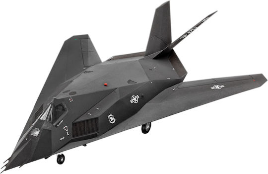 Revell F-117A Nighthawk Modeling Figure Airplane Blue 37 Pieces in Scale 1:72 27x18.2cm.
