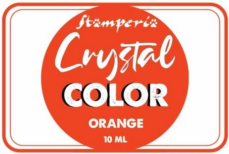 Stamperia Crystal Χρωστική Χειροτεχνίας Πορτοκαλί για Υγρό Γυαλί 10ml