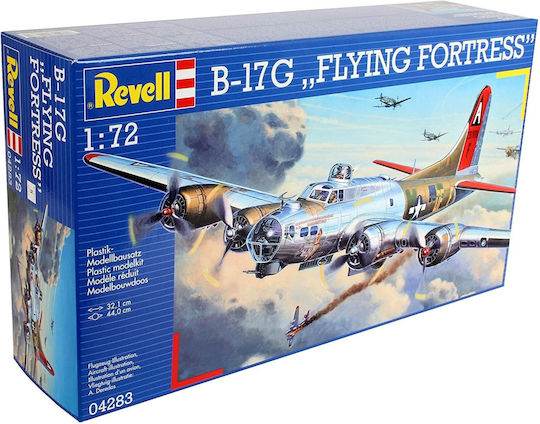 Revell B-17G Flying Fortress Static Airplane Model 1:72 32.1x44cm 237pcs