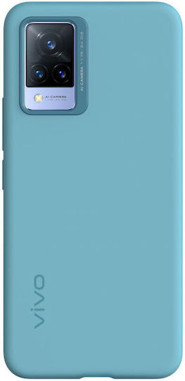 Vivo Задна корица Силикон Светлосин (Vivo V21)
