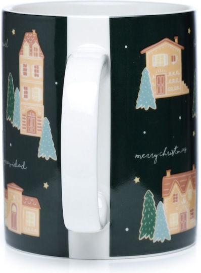Puckator Gingerbread Lane Christmas Mug Porcelain Multicolored