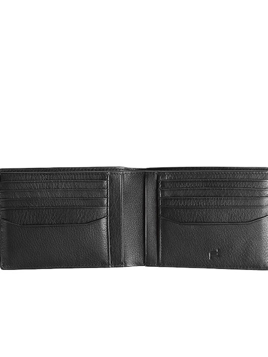 Classic Billfold Leather Men's Wallet with RFID Black