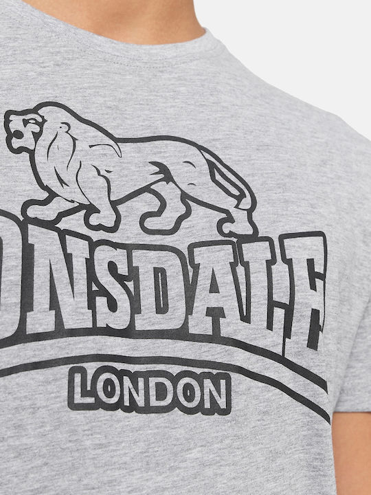 Lonsdale T-shirt Bărbătesc cu Mânecă Scurtă Marl Grey / Black