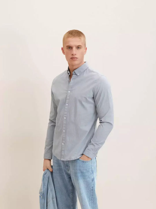 Long-sleeved Cotton Shirt Gray