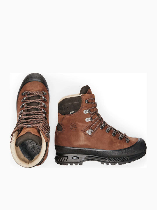Hanwag Alaska GTX Ανδρικά Ορειβατικά Μποτάκια Αδιάβροχα με Μεμβράνη Gore-Tex Καφέ