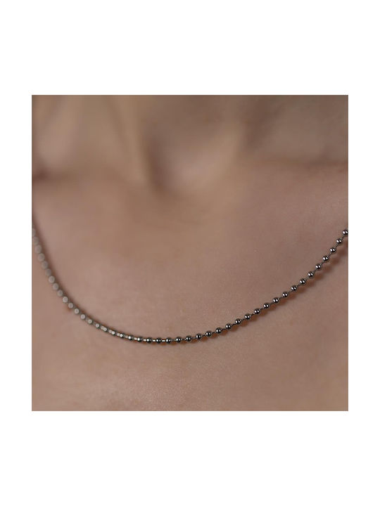 Neck Chain Bead made of Steel in Silver color