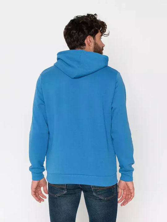 Fila Amos Herren Sweatshirt mit Kapuze und Taschen Blau