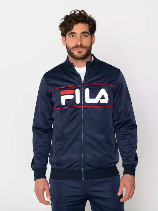 Jaylen Tracksuit Glossy with Elastic Navy Blue