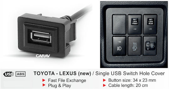 CARAV Industries Inc. Adaptor Auto USB pentru Lexus / Toyota