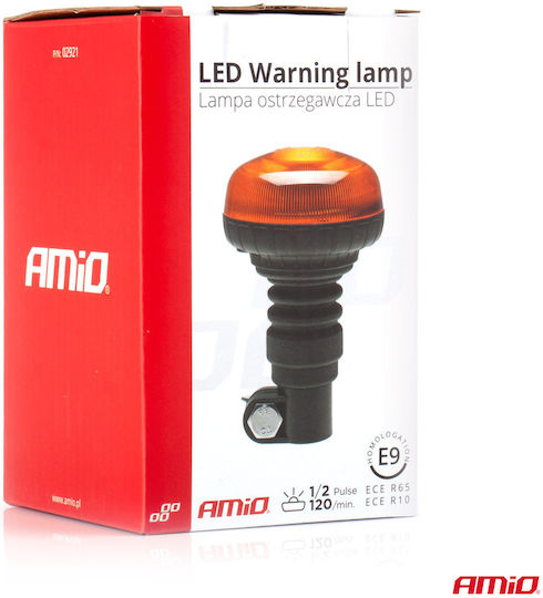AMiO Car Beacon LED 12 / 24V 8.6cm with Orange Lighting