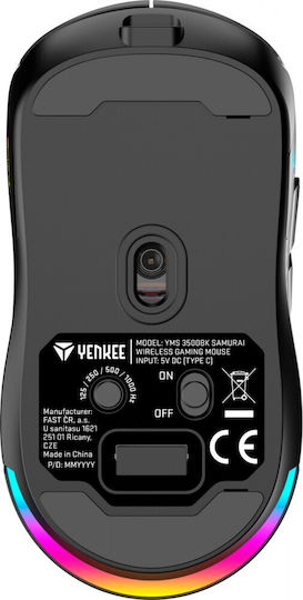 Yenkee YMS 3500 Wireless RGB Gaming Mouse 5000 DPI Black