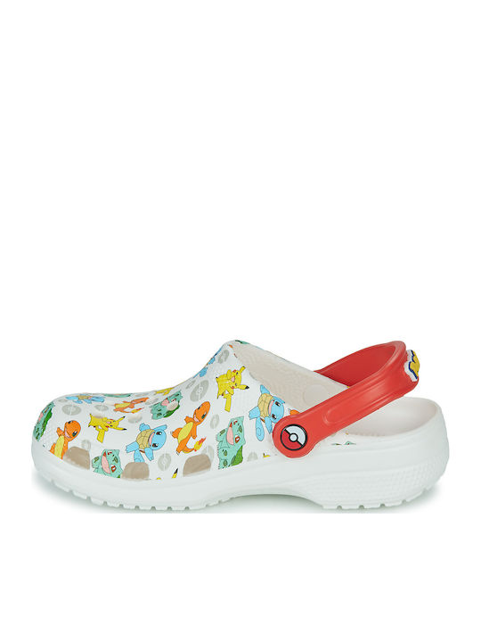 Pokemon Children's Anatomical Beach Shoes White