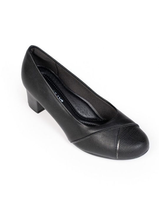 Piccadilly Anatomic Leather Black Heels