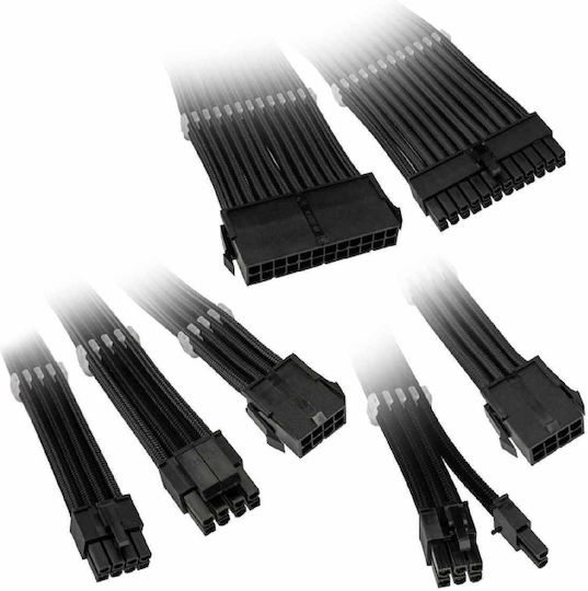 Kolink Core Adept Braided Cable Extension Kit Периферни - Периферни Кабел Черен (COREADEPT-EK-BLK)