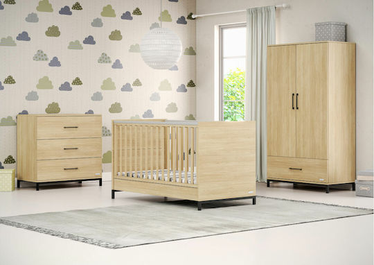 Elmo Baby Wickelkommode mit 3 Schubladen Beiges 94x51x91cm