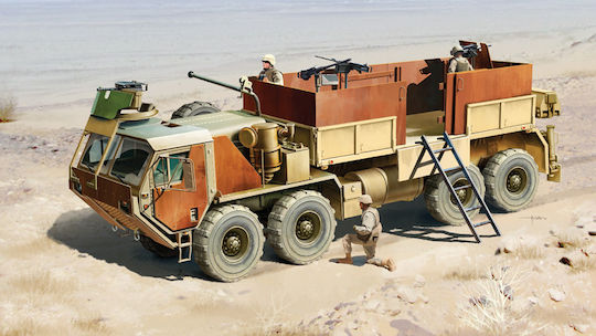 Italeri HEMTT Gun Truck Modeling Figure Tank in Scale 1:35 28cm.
